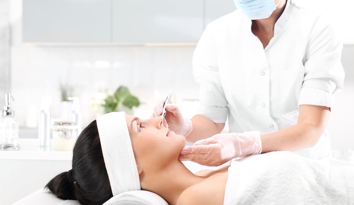Microneedling treatment at St. Johns Aesthetics